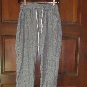 Lightweight Gray Striped Pants YIKEKE
